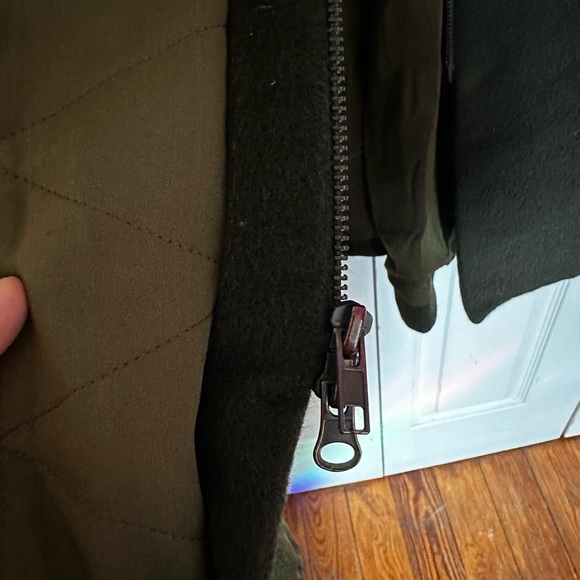 Vintage Olive Green DIANE vonFURSTENBERG Alpaca & Wool Pea Coat - Picture 7 of 11